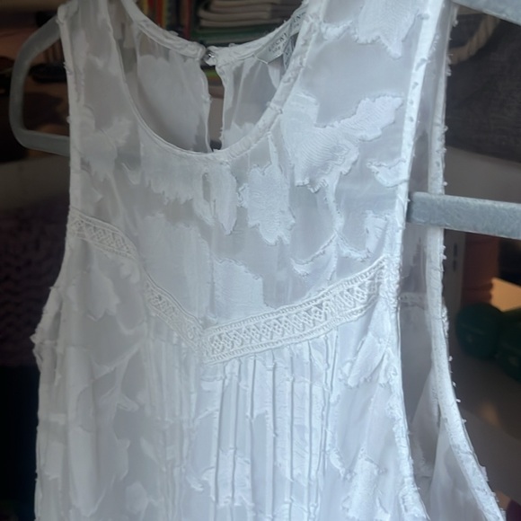 Lucky Brand White Floral Flowy Cold Shoulder Blouse Size XS - Picture 7 of 12